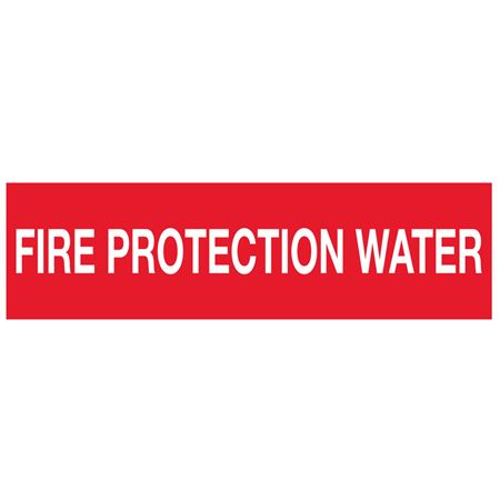 ANSI Pipe Markers Fire Protection Water - Pk/10